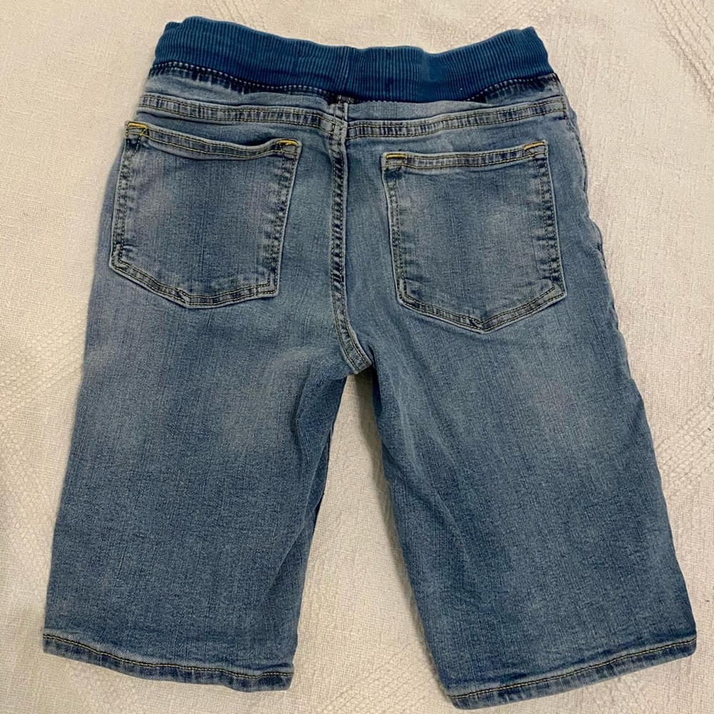 Old Navy Kids Shorts Set of 2 - Jean & Khaki Size L 10-12 - Picture 6 of 9